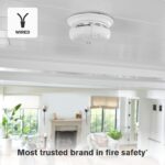 First Alert Alarma Combinada de Humo y Monóxido de Carbono, Detector Interconectado con Cable y Respaldo de Batería y Al