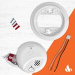 First Alert SMI100-AC, alarma de humo de interconexión de cable duro con batería de respaldo, paquete de 6