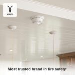 First Alert SMI100-AC, alarma de humo de interconexión de cable duro con batería de respaldo, paquete de 6