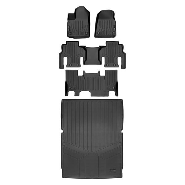 Juego de Tapetes SMARTLINER 3 Filas y Carga SA0573 B0589 C0589 D0708 para Jeep Grand Wagoneer L 2023 2025