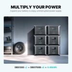Estación de Energía Portátil Dabbsson DBS1300 1330Wh 4x1200W Salidas de CA Batería LiFePO4 Estado Semisólido EV