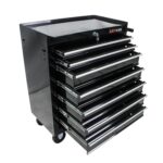 EliteZ Caja de herramientas con ruedas de 7 cajones, caja de herramientas con ruedas y sistema de bloqueo, organizador d
