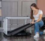 Caja de Acero Pet Gear The Other Door PG5936TEG 4 Puertas Gris Esencial 36.5 x 24.5 x 27.5 Pulgadas con Bandeja Extraíbl