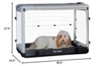 Caja de Acero Pet Gear The Other Door PG5936TEG 4 Puertas Gris Esencial 36.5 x 24.5 x 27.5 Pulgadas con Bandeja Extraíbl
