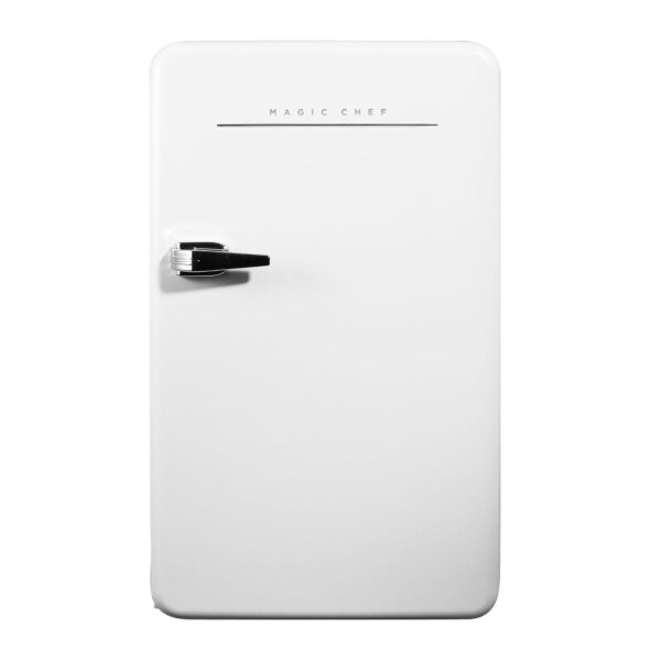 Mini refrigerador retro de 17.5 in. 3.2 cu.ft en blanco, sin congelador