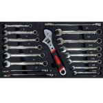 SPOFLYINN Caja de herramientas de metal de 3 cajones con rodamiento de bolas Diapositivas Organizador de pecho de herram