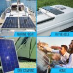 Kit de Panel Solar Portátil SereneLife SLSPSKT205.5 200W 2 Paneles Monocristalinos 100W Controlador PWM 30A 12V