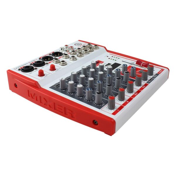 BLASTKING ULTRAMIX-8USBII - Consola de mezcla estéreo analógica de 8 canales de ruido ultra bajo con interfaz Bluetooth