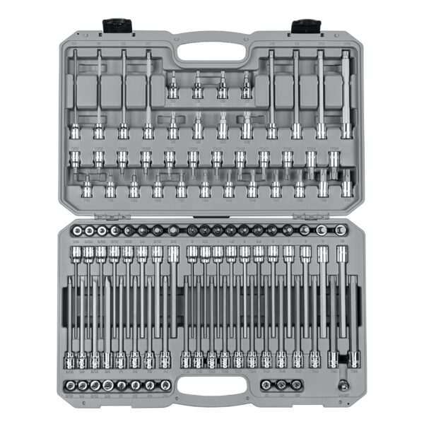 TEKTON Juego de Dados de Puntas de Cuadradillo de 3/8 Pulgadas Hexagonal, Torx, TR Torx, Phillips, Ranurado, Cuadrado, T