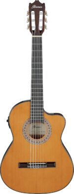 Ibanez GA5TCE3Q Guitarra Acústico-eléctrica de Nylon Cuerda de 3/4 - Natural