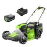 Cortacésped Inalámbrico Autopropulsado Greenworks MO80L416 80V 21 Pulgadas Motor Sin Escobillas Batería 4.0 Ah