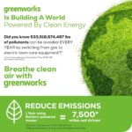 Cortacésped Inalámbrico Autopropulsado Greenworks MO80L416 80V 21 Pulgadas Motor Sin Escobillas Batería 4.0 Ah
