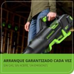 Soplador de Hojas Inalámbrico Greenworks BL80L2515 80V 700 CFM 170 MPH Sin Escobillas