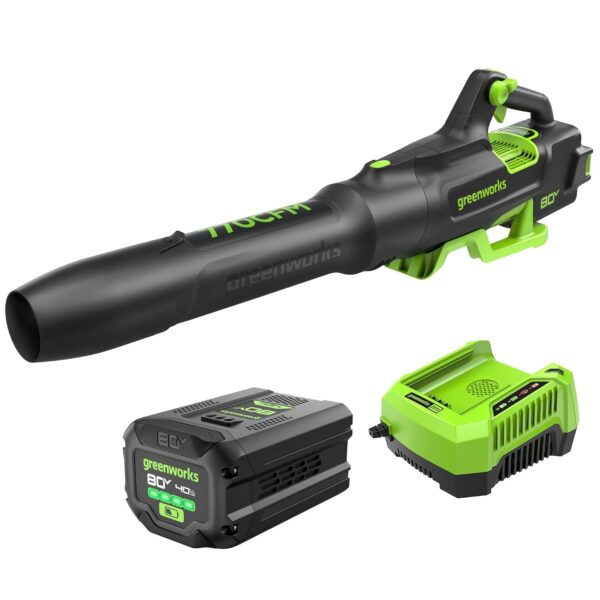 Soplador de Hojas Greenworks BL80L414 Inalámbrico 80V 770 CFM 180 MPH