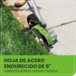 Bordeadora Greenworks ED80L02 80V sin Escobillas Hoja de Acero 8 Pulgadas Profundidad 2.25 Pulgadas Ajuste sin Herramien