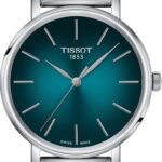 Reloj Tissot Everytime T1432101109100 Caja de Acero Inoxidable 316L 34 Milimetros Correa de Acero Inoxidable Esfera Verd