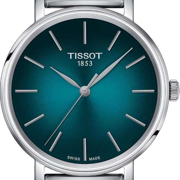 Reloj Tissot Everytime T1432101109100 Caja de Acero Inoxidable 316L 34 Milimetros Correa de Acero Inoxidable Esfera Verd
