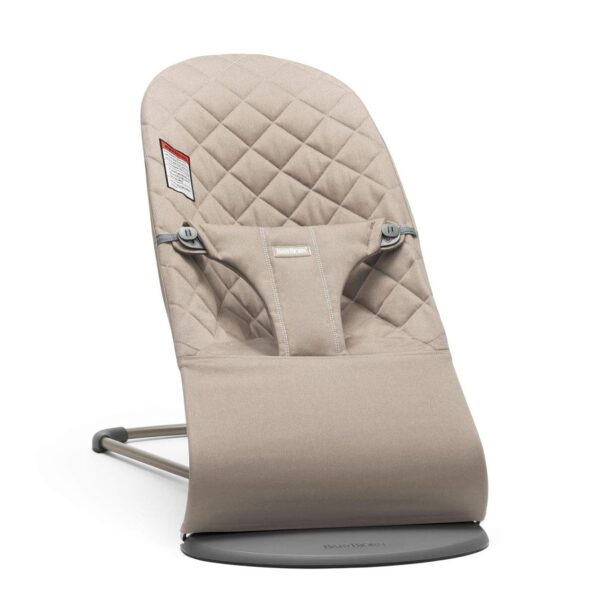 Mecedora BabyBjörn Bouncer Bliss 006217US Gris Arena Tejido de Algodón 2 en 1
