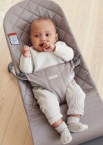 Mecedora BabyBjörn Bouncer Bliss 006217US Gris Arena Tejido de Algodón 2 en 1