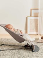 Mecedora BabyBjörn Bouncer Bliss 006217US Gris Arena Tejido de Algodón 2 en 1