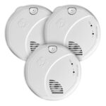 First Alert SMCO100 Alarma combinada de humo y monóxido de carbono operada por batería - Paquete de 3