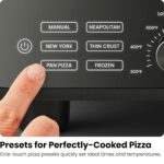 CHEFMAN Horno de pizza para interiores – Hace pizzas de 12 pulgadas en minutos, calienta hasta 800 °F – Máquina de pizza