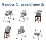 Silla Alta Maxi-Cosi Minla 6 en 1 Pizarra Clásica Tela EcoCare 9 Alturas 5 Reclinaciones