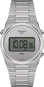 Reloj Tissot PRX Digital T1372631103000 Caja de Acero Inoxidable 35 mm Esfera Plateada