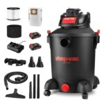 Shop-Vac 5430031 Aspiradora inalámbrica húmeda/seca de 10 galones y 20 V con manguera de 1.5 pulgadas x 7 pies, incluye