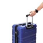 FridayParts Juego de Equipaje PP310829AAM 3 Piezas ABS Expandible 20 24 28 Pulgadas Azul Marino con Bloqueo TSA