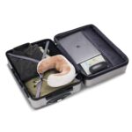 FridayParts Juego de Equipaje PP310829AAM 3 Piezas ABS Expandible 20 24 28 Pulgadas Azul Marino con Bloqueo TSA