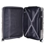 FridayParts Juego de Equipaje PP310829AAM 3 Piezas ABS Expandible 20 24 28 Pulgadas Azul Marino con Bloqueo TSA