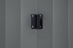 Cobertizo de Almacenamiento de Acero Arrow CLP64CCDSP 6 x 4 Pies Gris