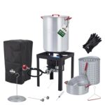 Kit de Freidora de Pavo para Exteriores Hike Crew HCTURKA301 Olla Caldera de 30 Cuartos Olla Freidora de 10 Cuartos 14 P