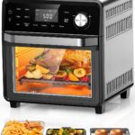 Nuwave Smart Air Fryer Oven with POWERPORT™ Plug-In Grill for Dual-Zone Efficient Cook, 100 in 1 Advanced Convection Toa