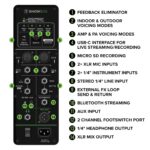 Mackie ShowBox - Equipo de rendimiento en vivo todo en uno alimentado por batería con controlador separable, mezclador d