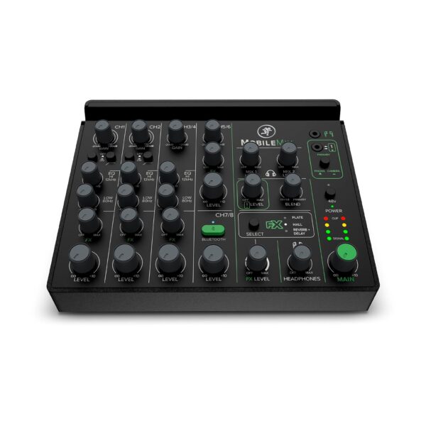 Mackie MobileMix - Mezclador de 8 canales alimentado por USB para transmisión y grabación con teléfonos inteligentes y c