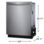 Frigidaire GDSH4715A Gallery Lavavajillas de control superior integrado de 24 pulgadas de ancho y 14 lugares con 5 ciclo