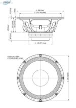 Woofer Eighteen Sound 10NW750-8 Neo Mid Bass 10 Pulgadas Imán de Neodimio 900W 8 Ohm