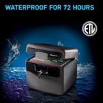 SentrySafe Caja fuerte de acero ignífuga e impermeable con cerradura de combinación de dial, carpeta de archivos y caja