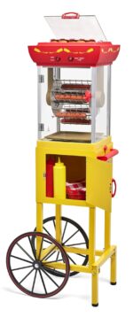 Nostalgia Oscar Mayer - Rueda de la fortuna para perros calientes – Tostadora de carrito rodante de perros calientes est