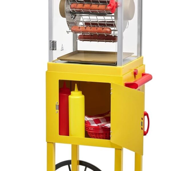 Nostalgia Oscar Mayer - Rueda de la fortuna para perros calientes – Tostadora de carrito rodante de perros calientes est