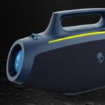 Altavoz Bluetooth Skullcandy Barrel Boombox Resistente al Agua IPX5 Azul Marino Batería 12 Horas