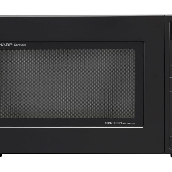 SHARP SMC1585KB Horno microondas de convección de mostrador con plato giratorio de carrusel extraíble de 15.4 pulgadas,