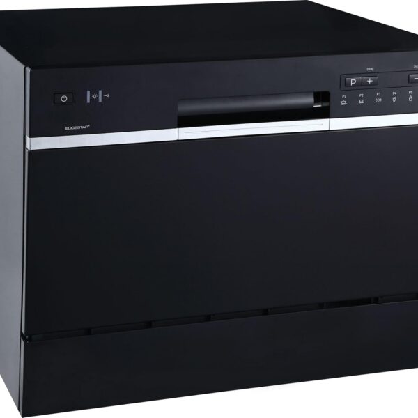 EdgeStar DWP63 - Lavaplatos para encimera de 6 cubiertos y 21-5/8 pulgadas de ancho - Negro