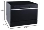 EdgeStar DWP63 - Lavaplatos para encimera de 6 cubiertos y 21-5/8 pulgadas de ancho - Negro
