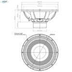 Altavoz Eighteen Sound 18NLW4500.8 18 Pulgadas Woofer de Baja Frecuencia Extendida 1800 Vatios RMS 3600 Vatios Pico 8 Oh
