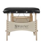 Mesa de Masaje Portátil Master Massage Balboa Pro 21005MC 30 pulgadas Madera de Haya Negro