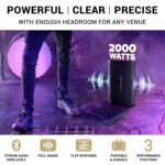 HeadRush FRFR108 MKII - Amplificador para Guitarra Eléctrica y de Bajo de 2000W, Altavoz Bluetooth de Respuesta Plana de