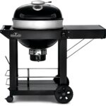 Parrilla de Carbón Napoleon PRO22K-CART-2 con Carrito Plegable Rejillas de Hierro Fundido Esmaltadas en Porcelana Diámet